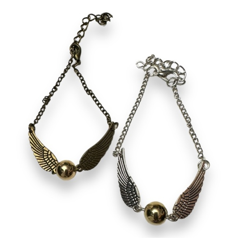 4/$25 -  Pair of Snitch Bracelets Harry Potter - Picture 2 of 2